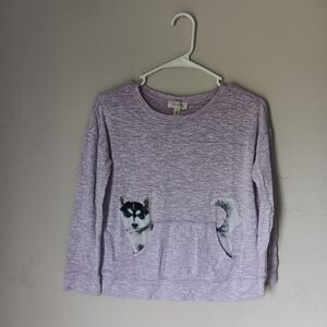 Jessica Simpson Purple Cozy Husky Sweatshirt